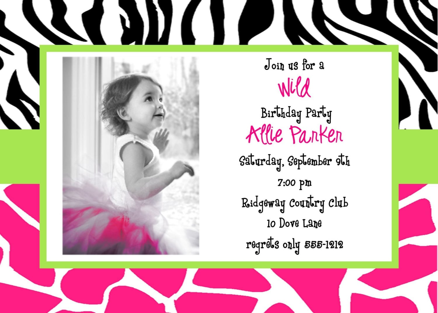 Doc  425306  Birthday Invite Template Free â Free Printable Kids